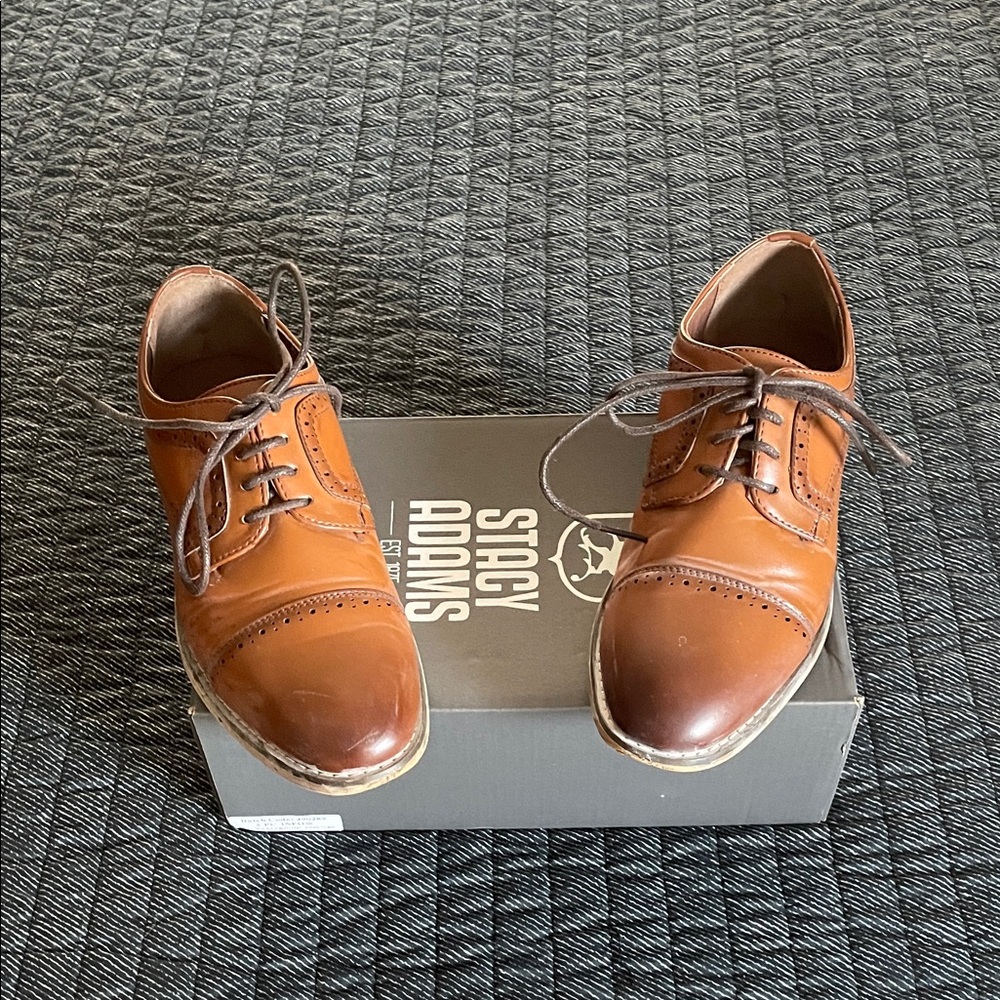 Stacy Adams Kids Brown Dress Shoes